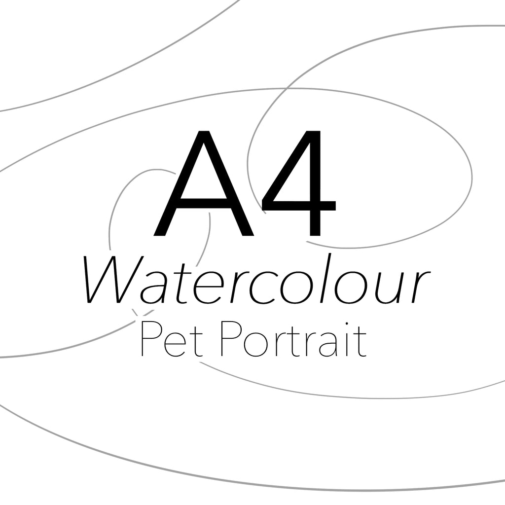 A4 Pet Watercolour Commission