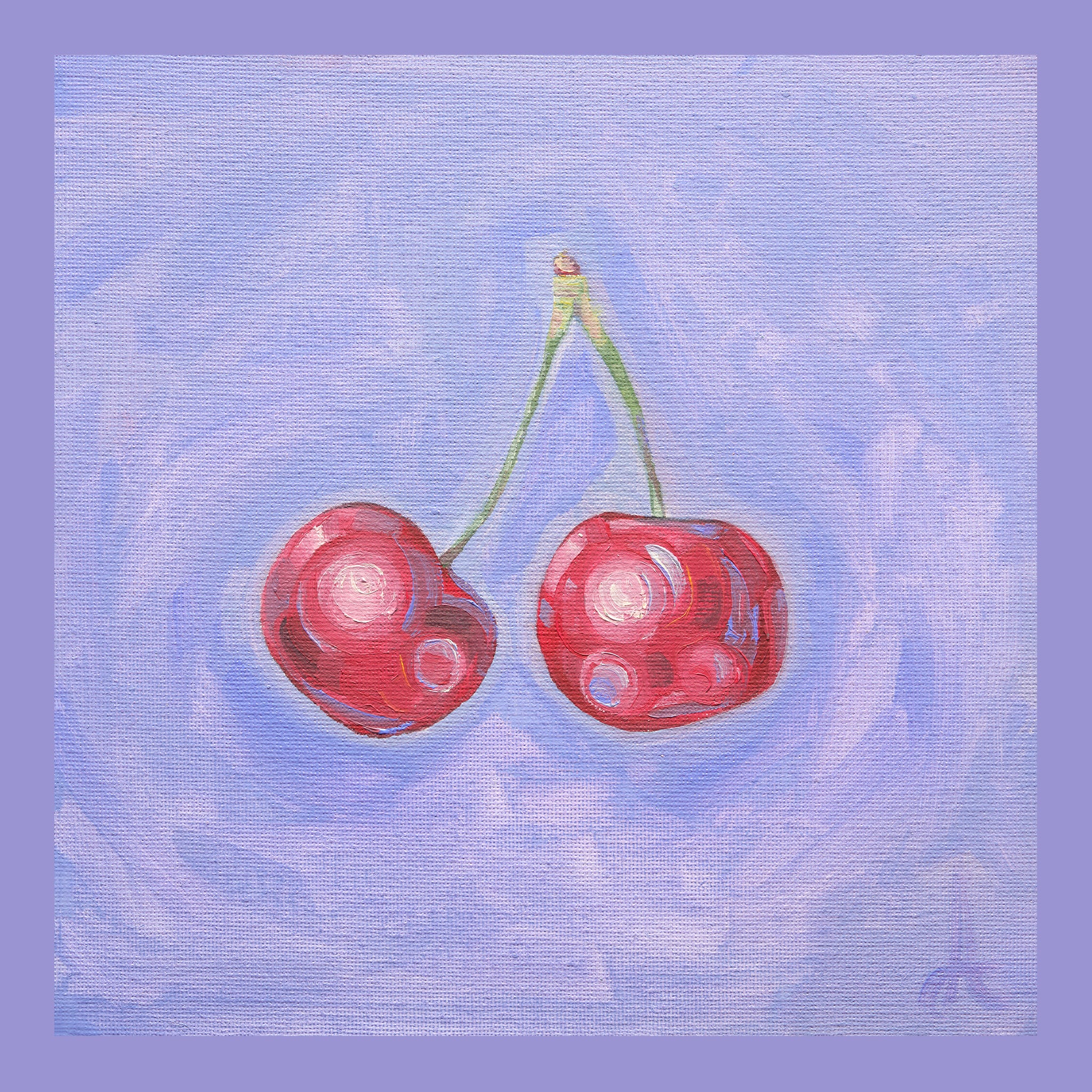 アクリル画 無題 108 『American Cherries』 Cherries – Annabelle Davis