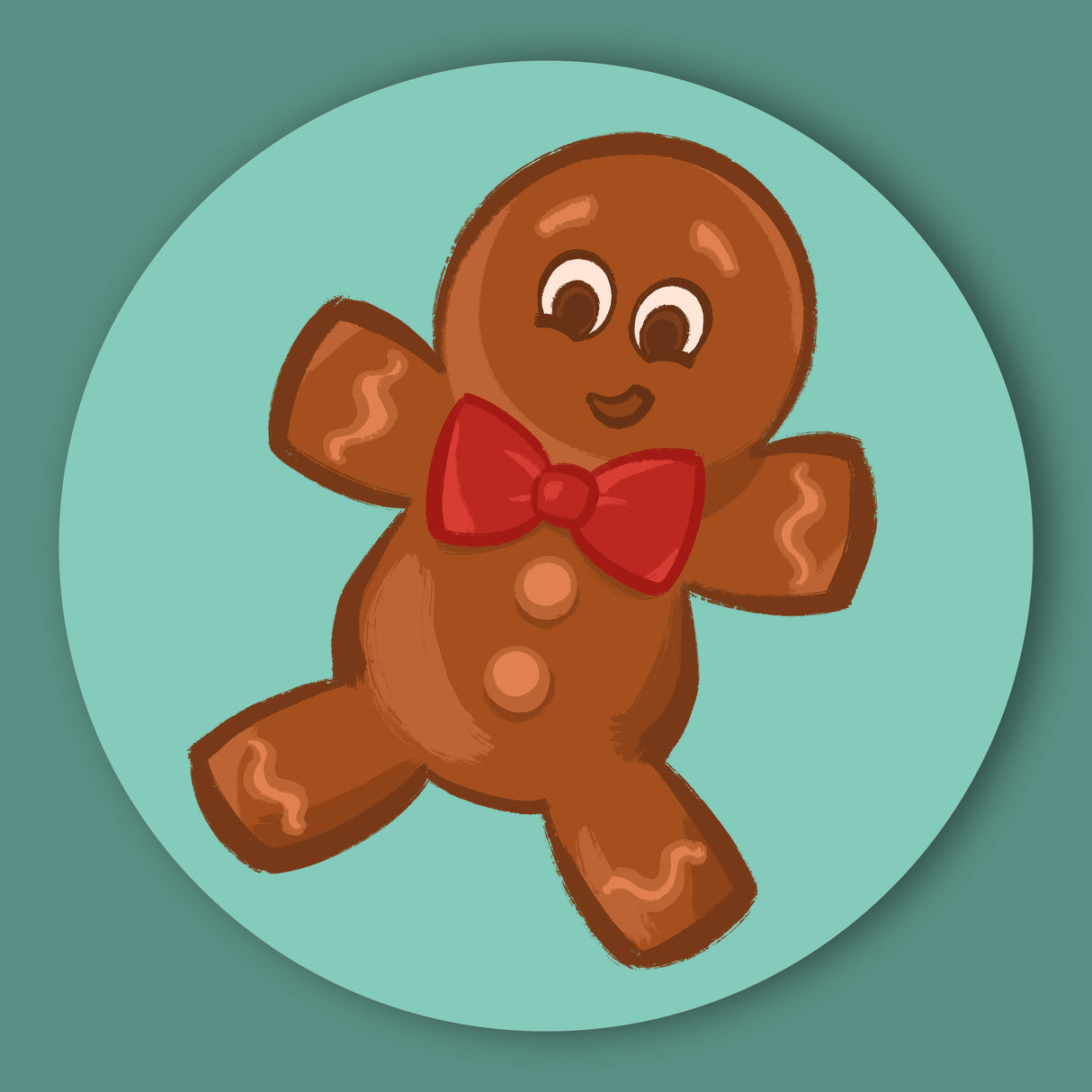 Green Gingerbread Man