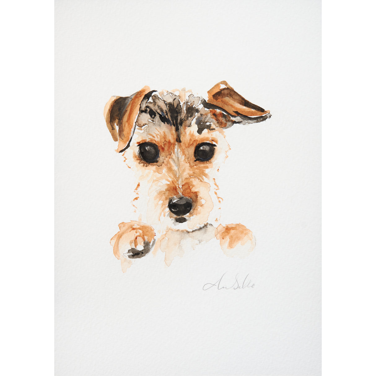 A5 Pet Watercolour Commission