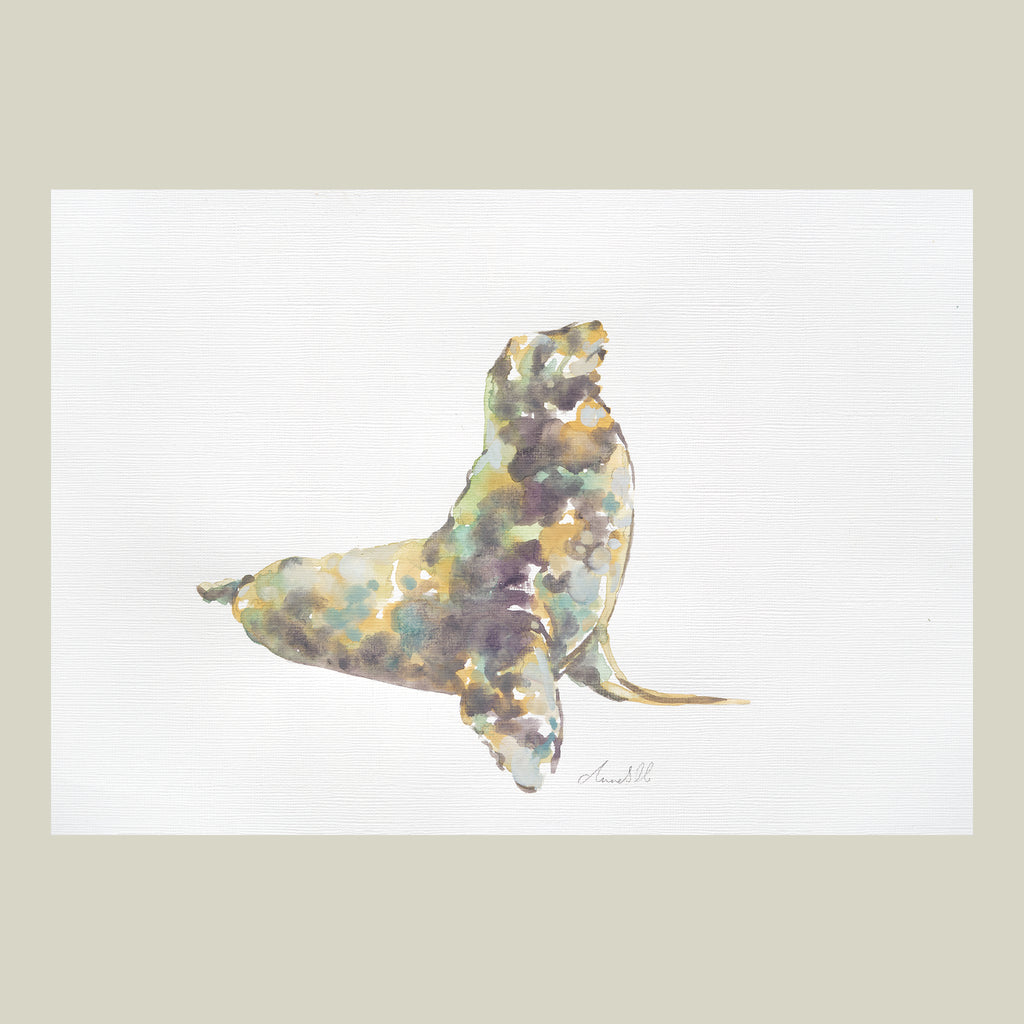 Sally Seal - An Original Gouache Painting