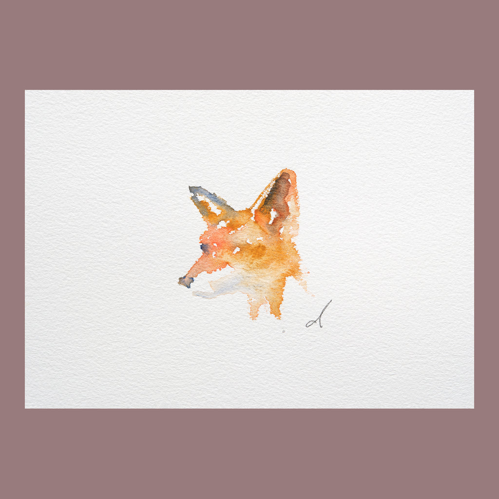 Soft Fox - An Original Watercolour Painting