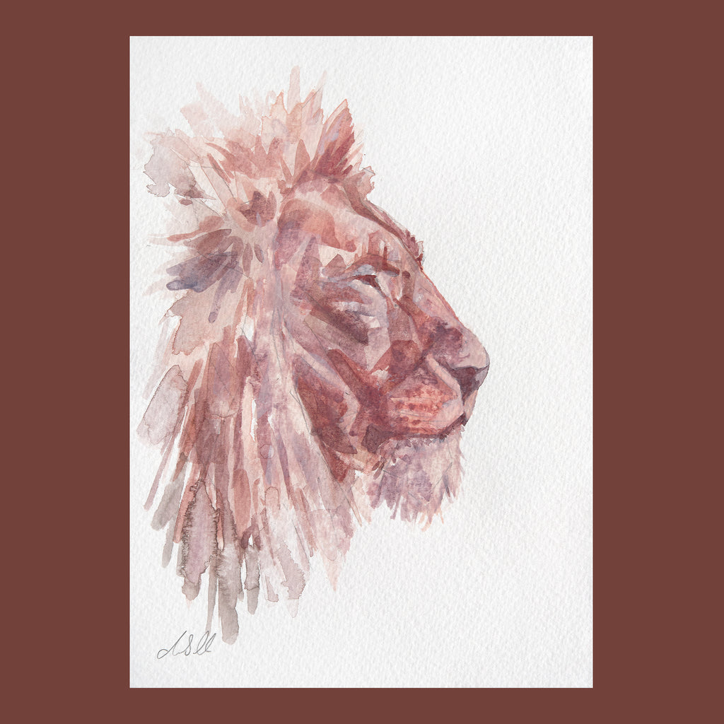 Leo Lion - An Original Watercolour Painting