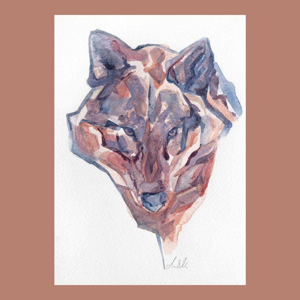 Remus Wolf - An Original Watercolour Painting