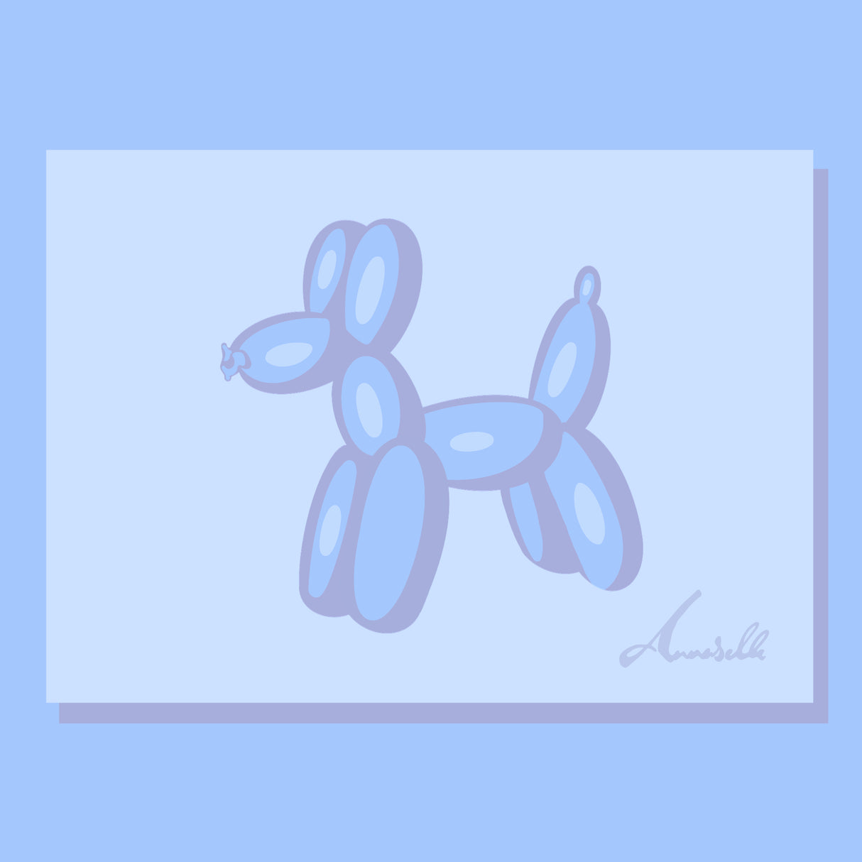 Blue Balloon Dog