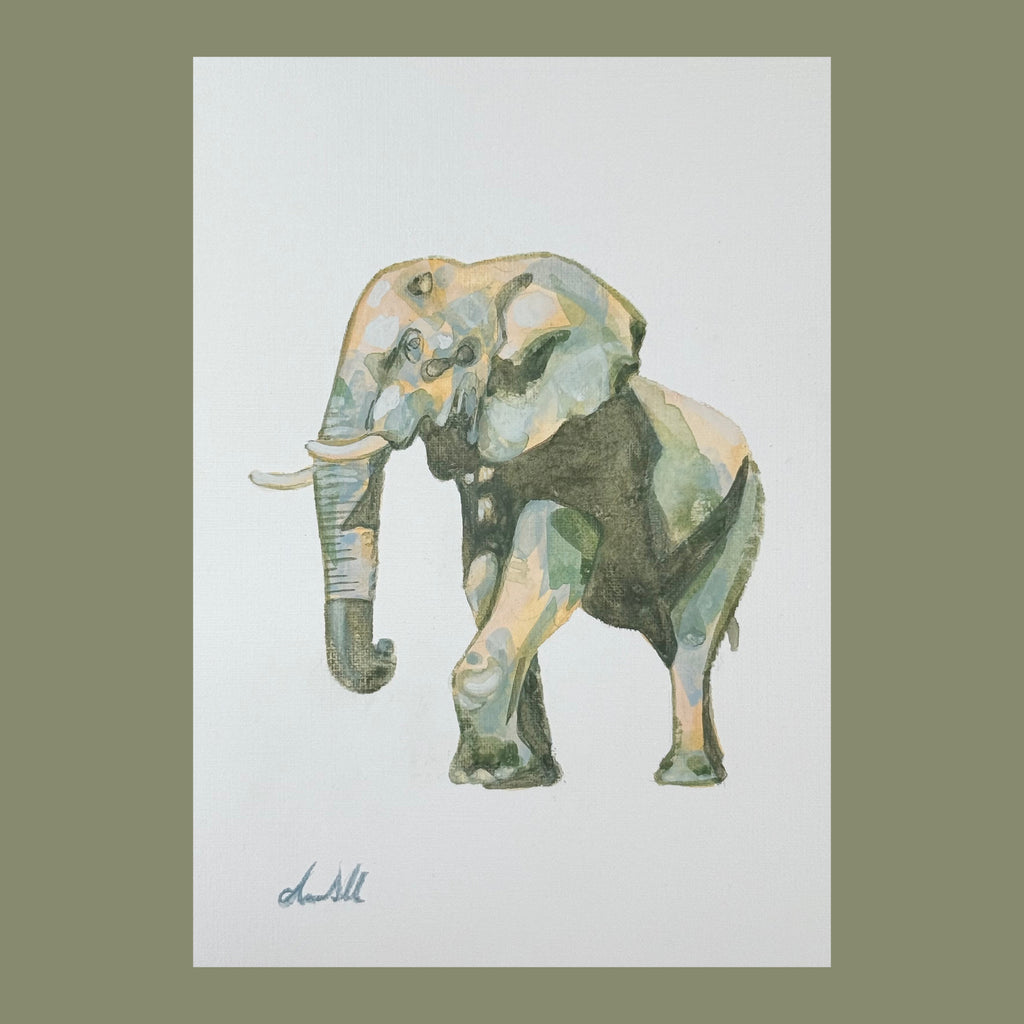 Edward Elephant - An Original Gouache Painting