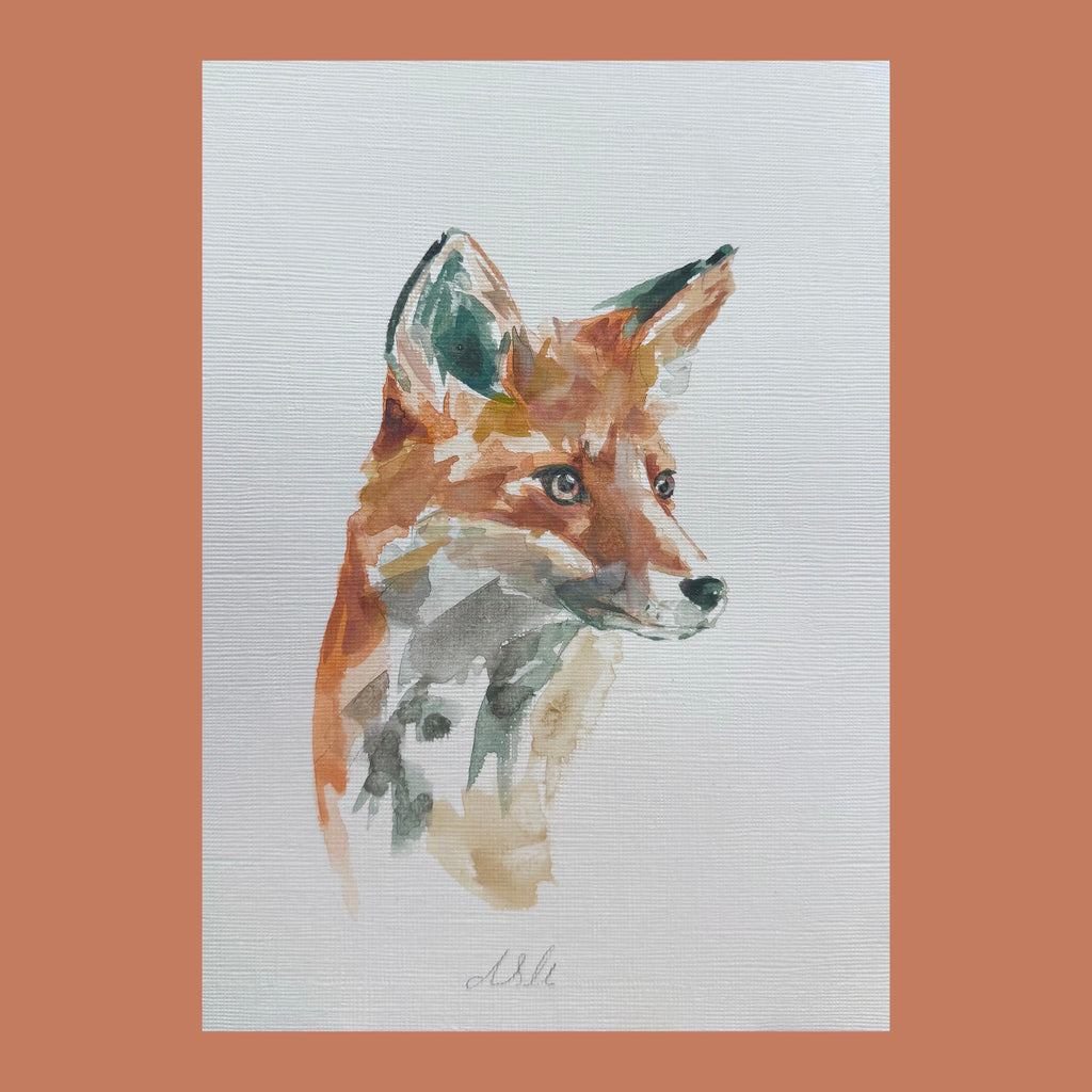 Flynn Fox - An Original Gouache Painting