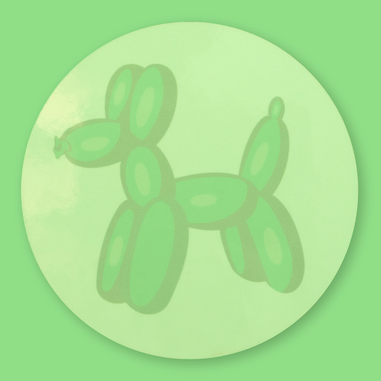 Green Balloon Dog