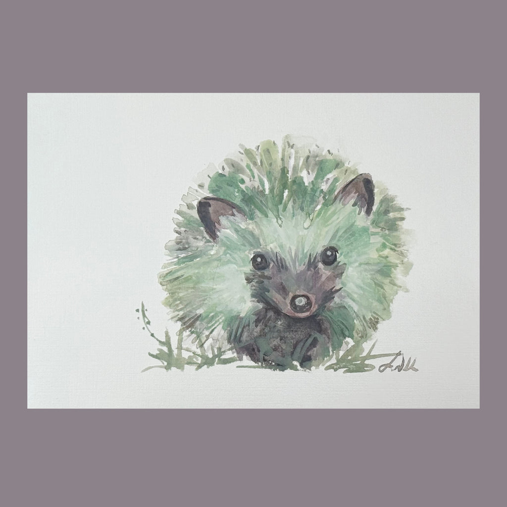 Helly Hedgehog - An Original Gouache Painting