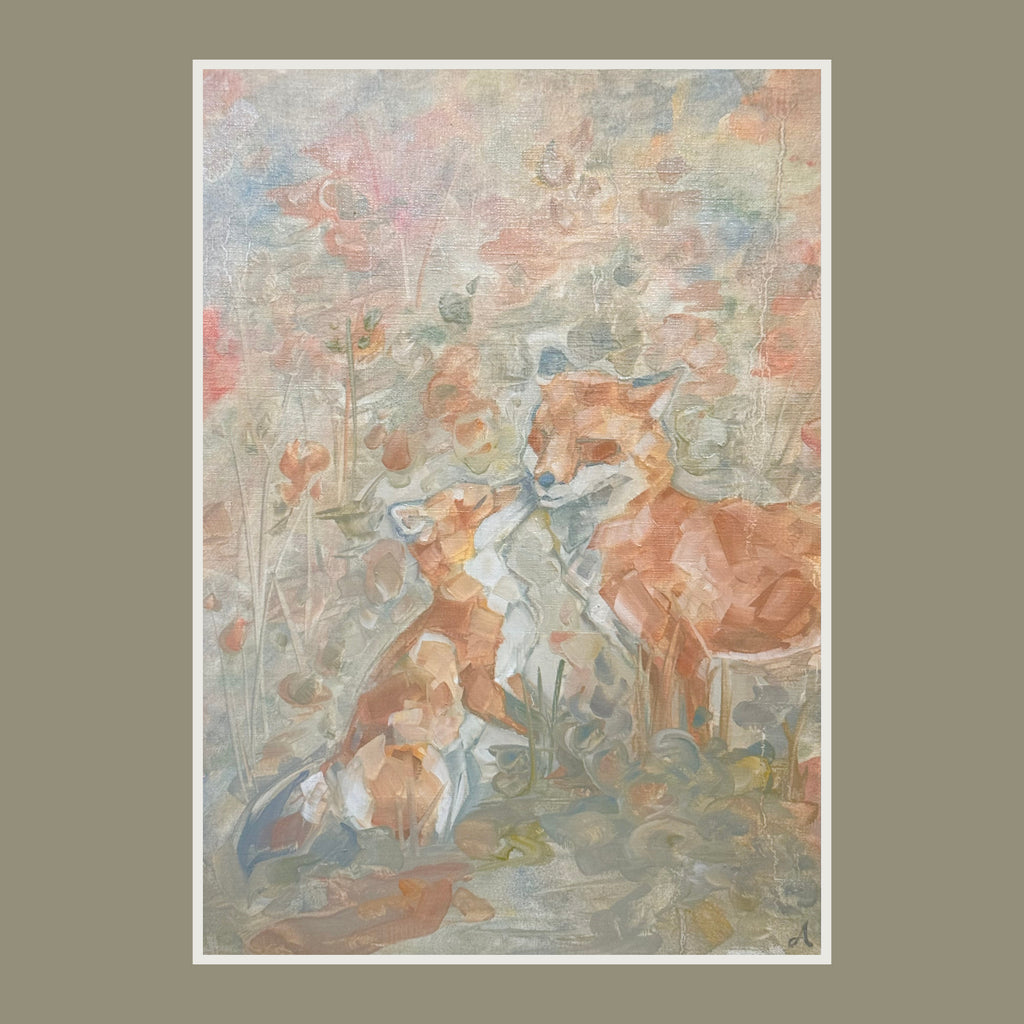 Mum and Cub - An Original Oil Painting