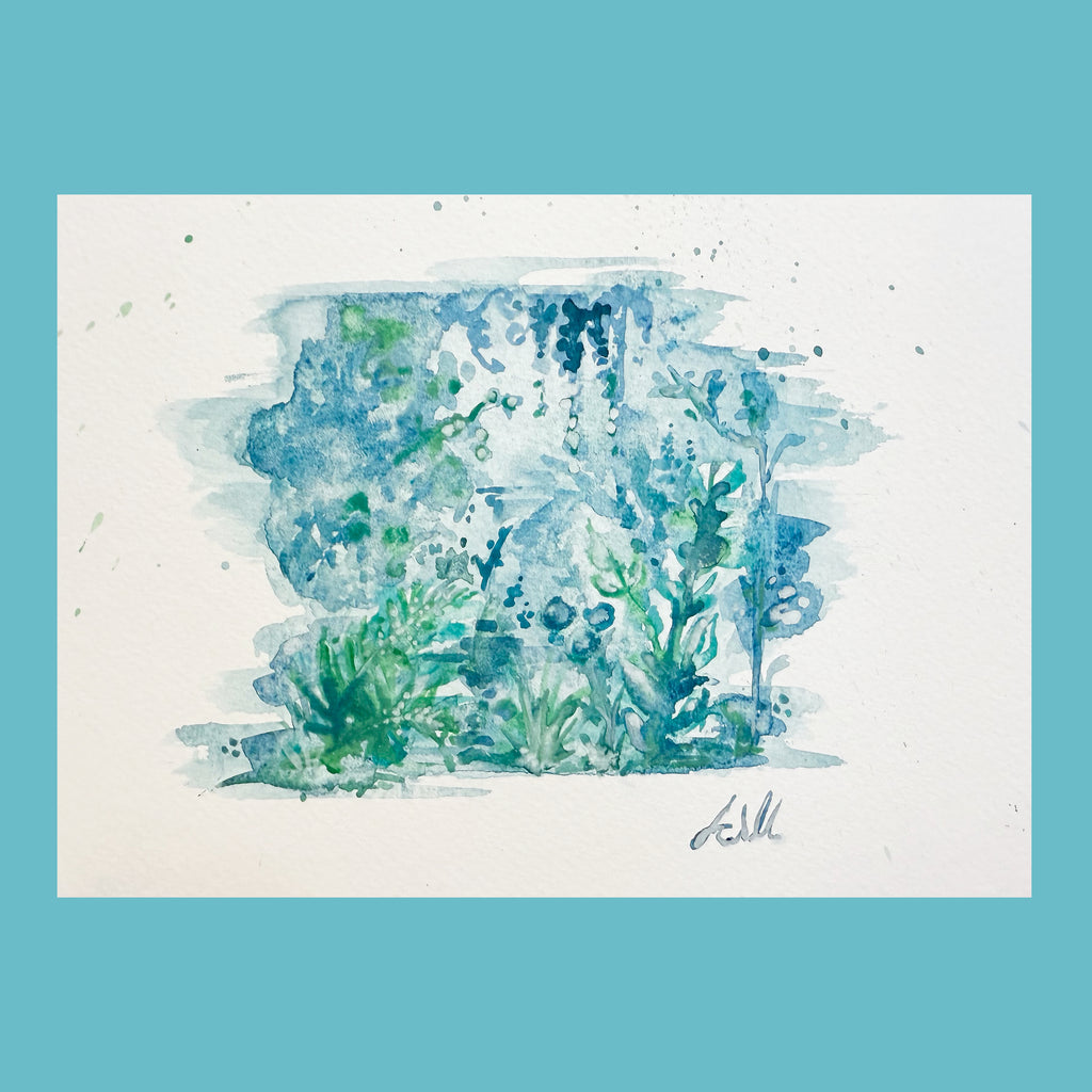 Oasis - An Original Gouache Painting