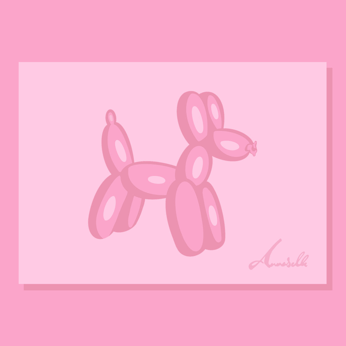 Pink Balloon Dog