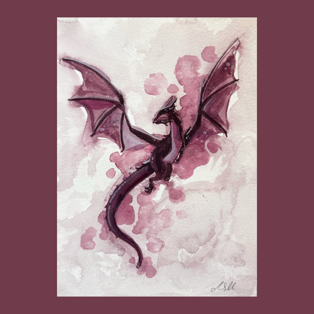 Red Dragon - An Original Gouache Painting