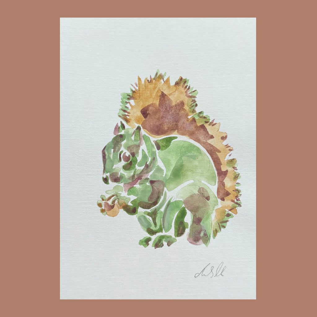 Sabrina Squirrel - An Original Gouache Painting