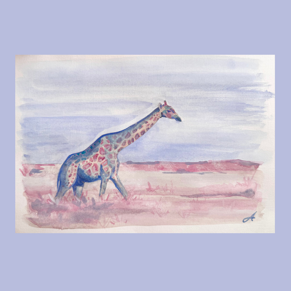 Savannah Walks - An Original Gouache Painting