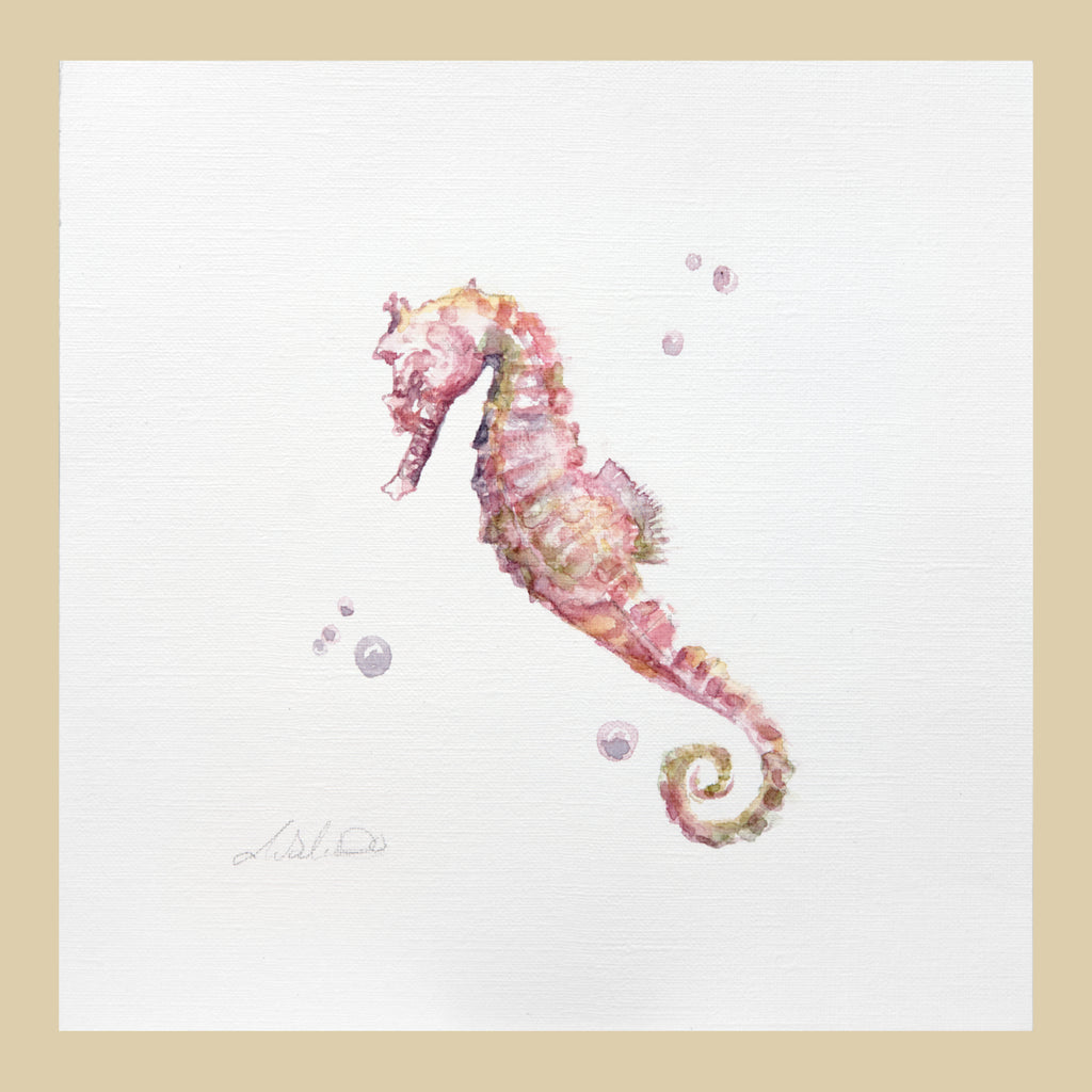 Seahorse - An Original Watercolour Painting