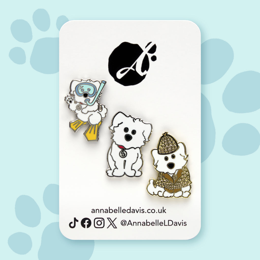 Sherlock The Dog Mystery Pin Pouch