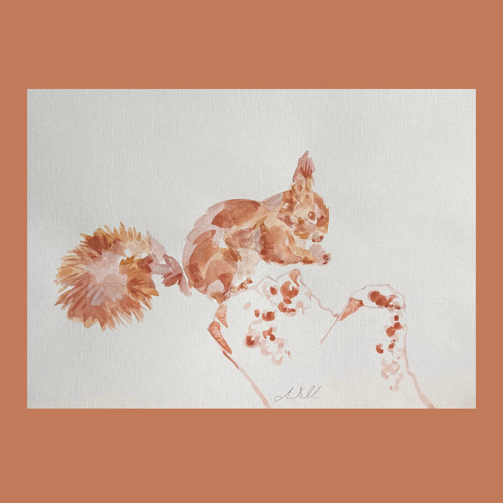 Snack Stash - An Original Gouache Painting