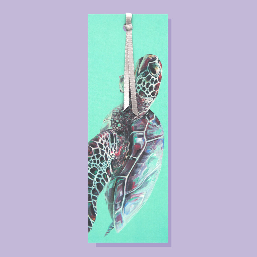 Teal Turtle Bookmark