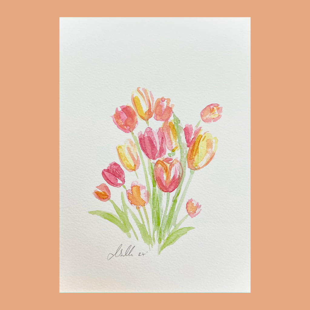 Tulips - An Original Watercolour Painting