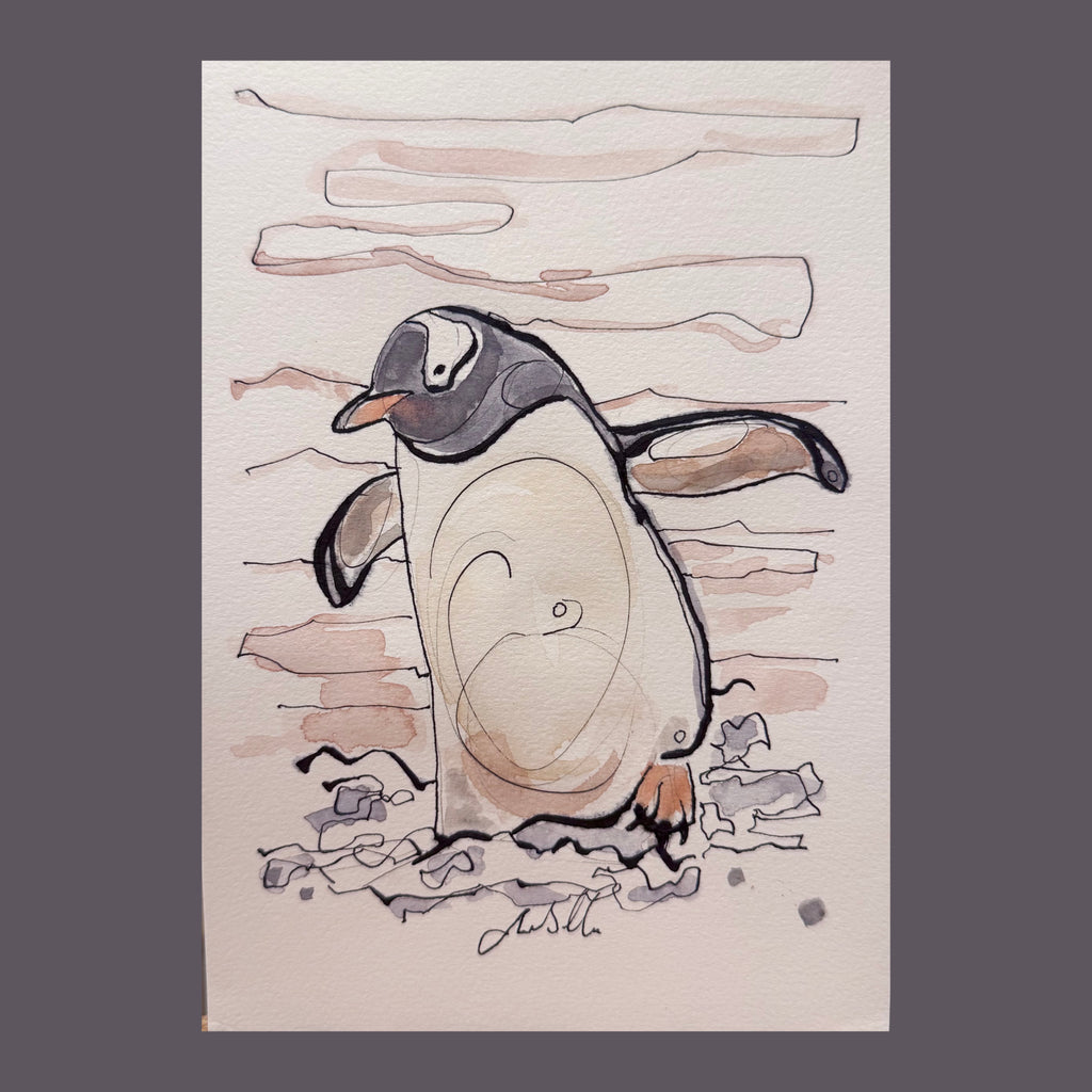 Waddle - An Original Gouache Painting