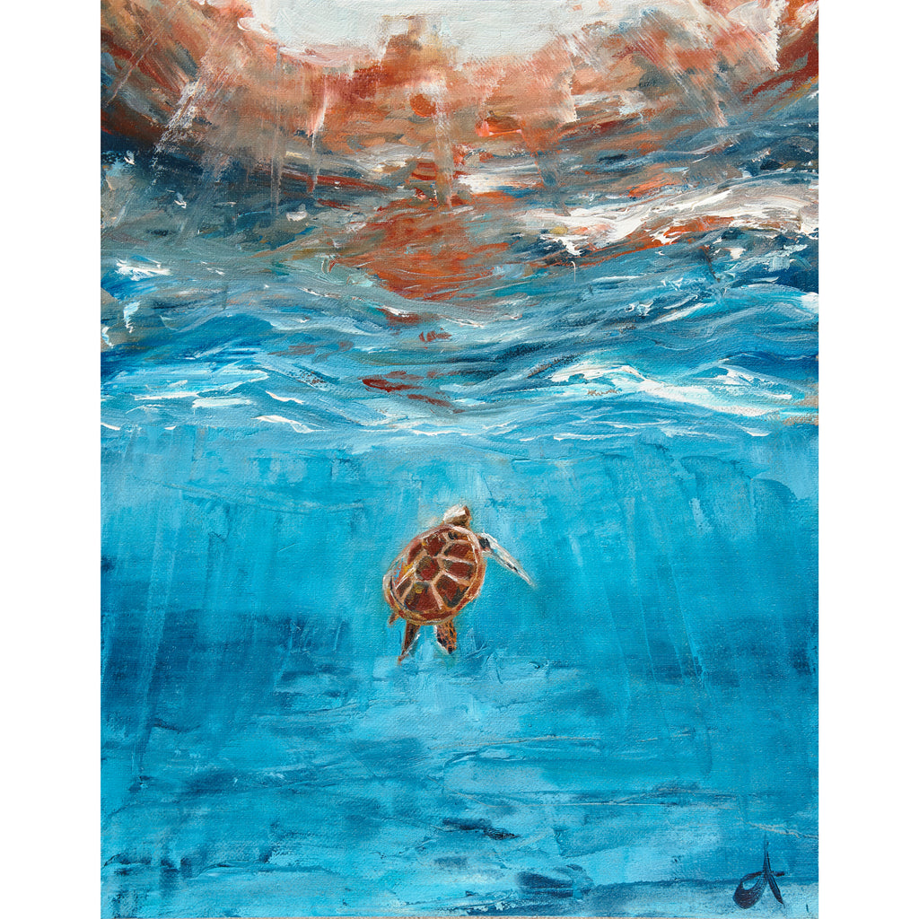 Golden Waves - An Original Oil Painting