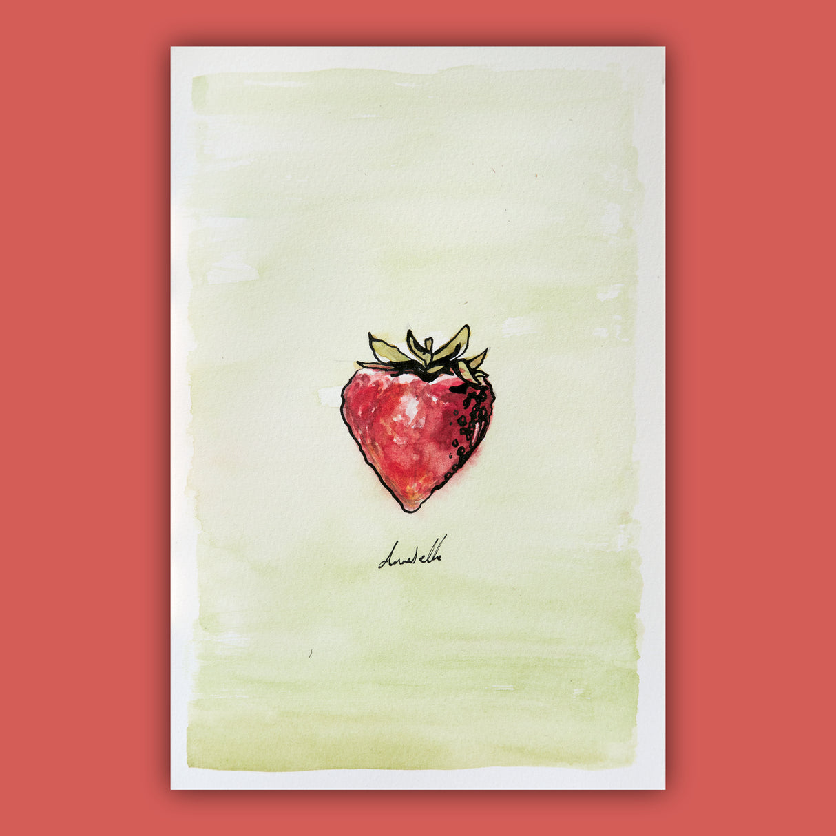 Strawberry - An Original Watercolour Painting