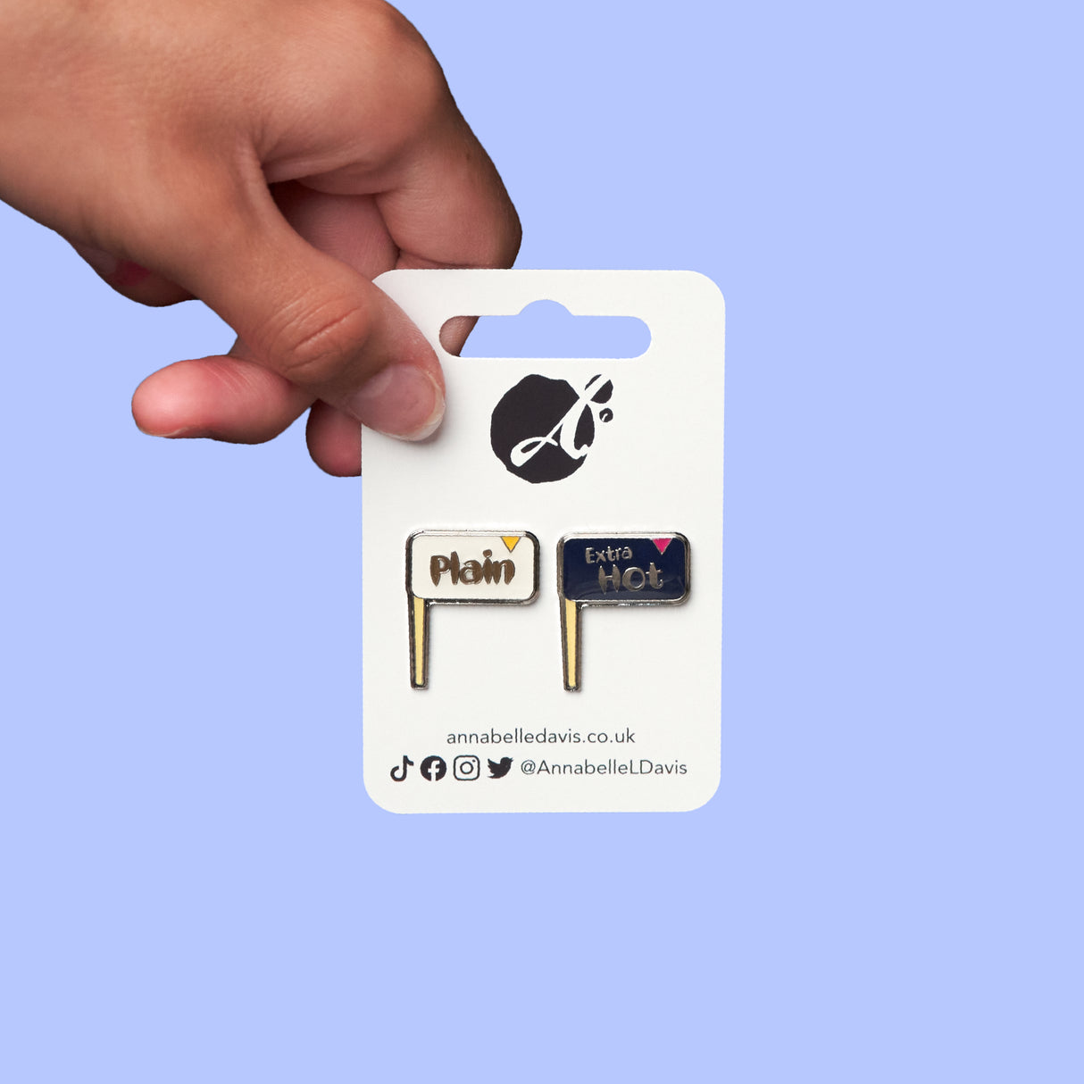 Extra Hot and Plain Friendship Pins