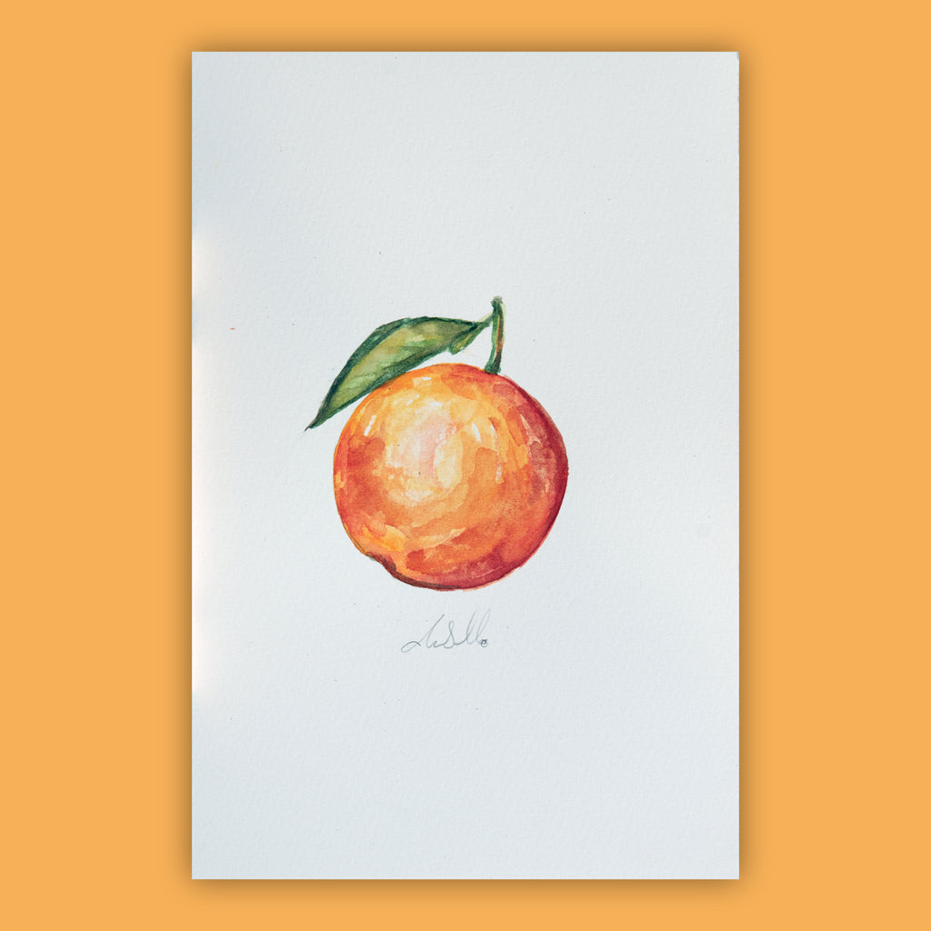 Orange- An Original Watercolour Painting